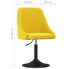 vidaXL Esszimmerstuhl Senfgelb Samt