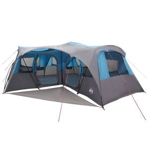 vidaXL Familienzelt mit Regenschutz wasserdicht 6 Personen Blau