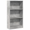 vidaXL B&uuml;cherregal Betongrau 60x24x109 cm Holzwerkstoff