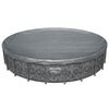 Bestway Poolabdeckung &Oslash;6,71 m Rund Polyester Grau