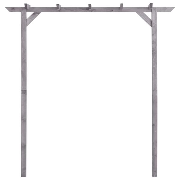 vidaXL Garten-Pergola Grau 200x40x205 cm Imprägniertes Kiefernholz