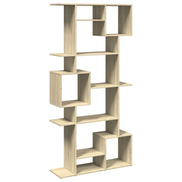 vidaXL B&uuml;cherregal Sonoma-Eiche 92x29x188 cm Holzwerkstoff
