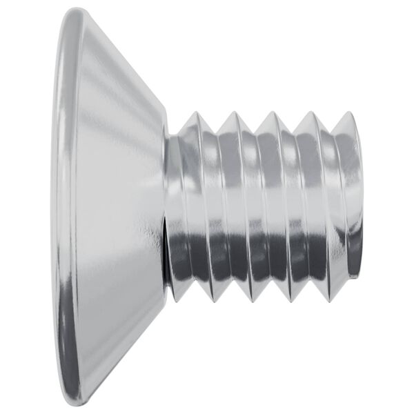 vidaXL Senkkopfschrauben 2 pcs Silber M4 x 6 mm Stahl