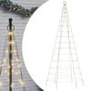vidaXL LED-Weihnachtsbaum f&uuml;r Fahnenmast 200 LEDs Warmwei&szlig; 180 cm