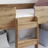 vidaXL Etagenbett f&uuml;r Kinder Artisan-Eiche 90 x 200 cm Holzwerkstoff