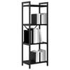 vidaXL B&uuml;cherregal Schwarz Eichen-Optik 40 x 30 x 85 cm Holzwerkstoff