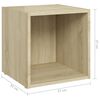 vidaXL 4-tlg. TV-Schrank-Set Sonoma-Eiche Holzwerkstoff