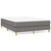 vidaXL Boxspringbettgestell Dunkelgrau 140x200 cm Stoff