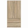 vidaXL Badezimmerschrank Sonoma-Eiche 79,5 x 49 x 156 cm Holzwerkstoff