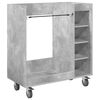 vidaXL Golf Schrank Mit Rad Uni Beton Grau 90 x 45 x 98 cm