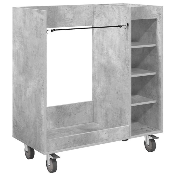 vidaXL Golf Schrank Mit Rad Uni Beton Grau 90 x 45 x 98 cm