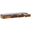 vidaXL Bettschubladen Altholz 150 x 36,5 x 16,5 cm Holzwerkstoff