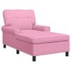 vidaXL Lounge-Liege mit Kissen Rosa 91 x 157 x 91 cm Stoff
