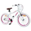 vidaXL Kinderfahrrad 18 Zoll f&uuml;r 5-7 Jahre alt Wei&szlig;