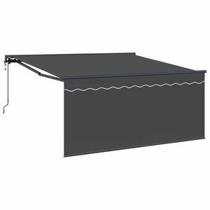 vidaXL Ausziehbare Markise Anthrazit 350 x 250 cm