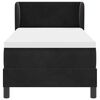 vidaXL Boxspringbett mit Matratze Schwarz 80 x 200 cm Samt