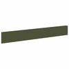 vidaXL Raseneinfassung 30 pcs 100 x 15 cm Stahl Olivgr&uuml;n