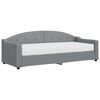 vidaXL Tagesbett mit Matratze Hellgrau 80x200 cm Stoff