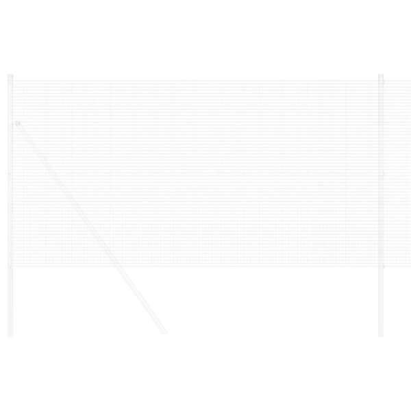 vidaXL Geschwei&szlig;ter Drahtzaun Silber 0,4 x 10 m