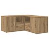 vidaXL Eckregal Artisan-Eichen-Optik 160x40x45 cm Holzwerkstoff