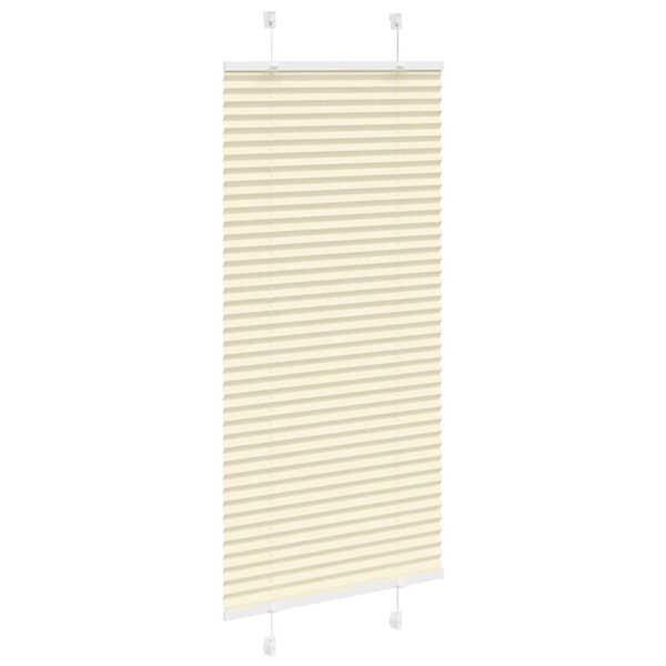 vidaXL Plissee Creme 60x100 cm Stoffbreite 59,4 cm Polyester
