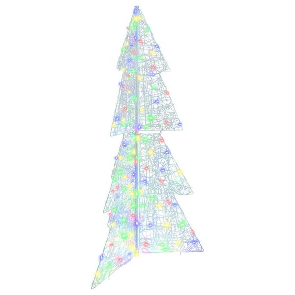vidaXL Weihnachtsbaum mit 160 LEDs Mehrfarbig 150 cm Acryl