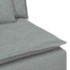 vidaXL Modulares Sofa Mittelmodul mit Kissen Hellgrau 100 cm