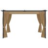 vidaXL Pavillon 4x3 m Taupe