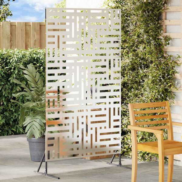 vidaXL Sichtschutz Grau 100 x 50 x 180 cm Stahl