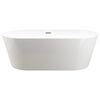 vidaXL Freistehende Badewanne und Wasserhahn 220 L 99,5 cm Silbern