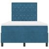vidaXL Boxspringbett mit Matratze Dunkelblau 120 x 190 cm Stoff
