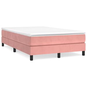 vidaXL Boxspringbettgestell Rosa 120x200 cm Samt