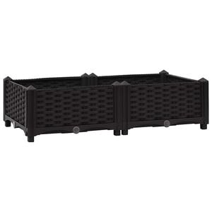 vidaXL Hochbeet 80x40x23 cm Polypropylen