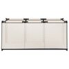 vidaXL Aufbewahrungsbox Creme 105x34,5x45 cm Stoff