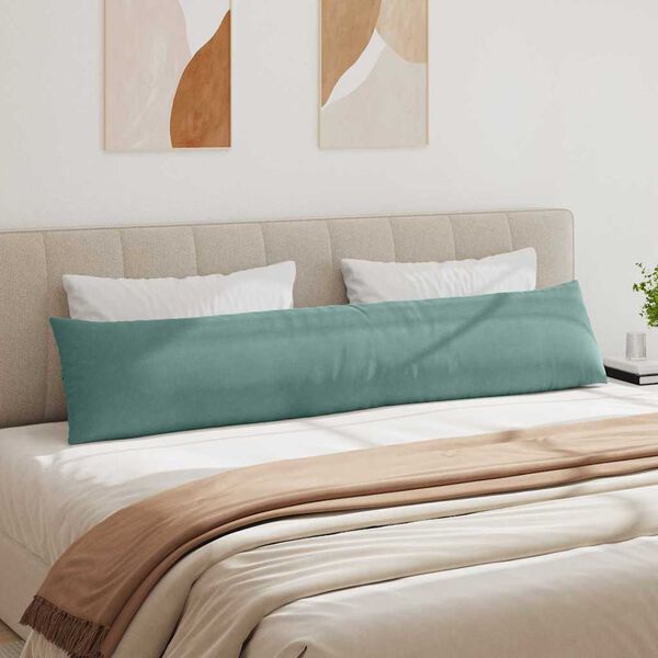 vidaXL Sofakissen 2 St&uuml;ck Meergr&uuml;n 200 x 40 cm Cordstoff
