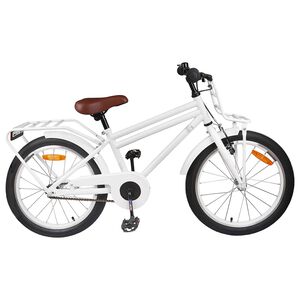 vidaXL Kinderfahrrad 18 Zoll f&uuml;r 5-7 Jahre alt Wei&szlig;