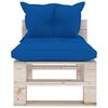 vidaXL 7-tlg. Garten-Lounge-Set aus Paletten mit Kissen Kiefernholz