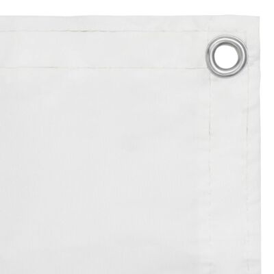 vidaXL Balkon-Sichtschutz Weiß 90x500 cm Oxford-Gewebe