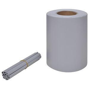 vidaXL Gartenzaun-Sichtschutz PVC 70&times;0,19 m Hellgrau