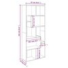 vidaXL B&uuml;cherregal R&auml;uchereiche 67x24x161 cm Holzwerkstoff