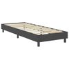 vidaXL Boxspringbett Dunkelgrau Stoff 100x200 cm