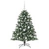 vidaXL K&uuml;nstlicher Weihnachtsbaum mit 150 LEDs mit St&auml;nder Gr&uuml;n 120 cm