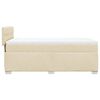 vidaXL Boxspringbett mit Matratze Creme 90x190 cm Stoff
