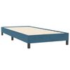 vidaXL Boxspringbett mit Matratze Dunkelblau 90x220 cm Samt