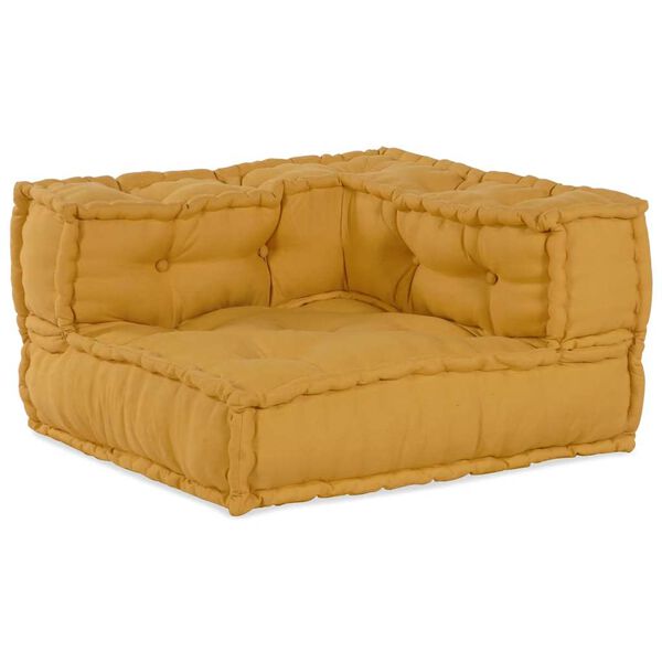 vidaXL 2-Sitzer-Modulsofa Gelb 140x70x36 cm Stoff