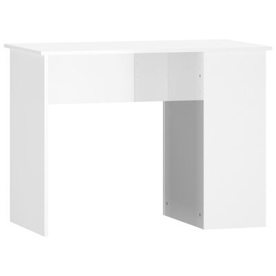 vidaXL Schreibtisch Hochglanz-Weiß 100x55x75 cm Holzwerkstoff