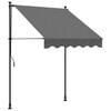 vidaXL Markise Einziehbar Anthrazit 150x150 cm Stoff und Stahl
