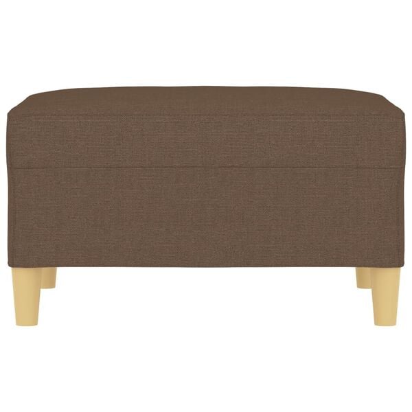 vidaXL Fu&szlig;hocker Braun 70x55x41 cm Stoff