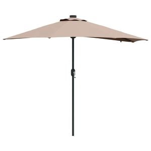 vidaXL Garten-Sonnenschirm Taupe 294 x 150 x 223 cm