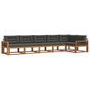 vidaXL Outdoor-Sofagarnitur 6 stk. Natur und Anthrazit